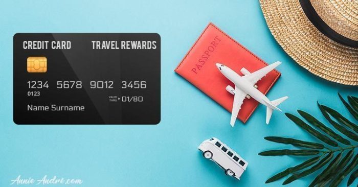 Online travel credit card rewards